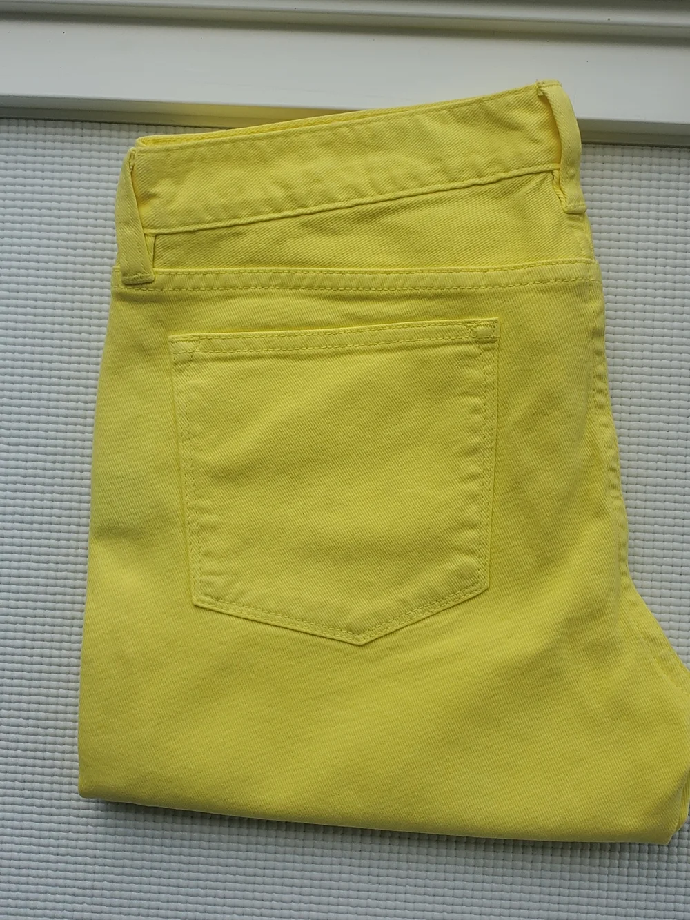 Jcrew J Crew Toothpick Yellow Jeans 29 Ankle